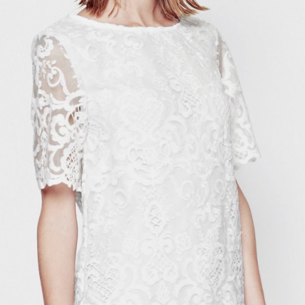 White Lace Top - Picture 2 of 8